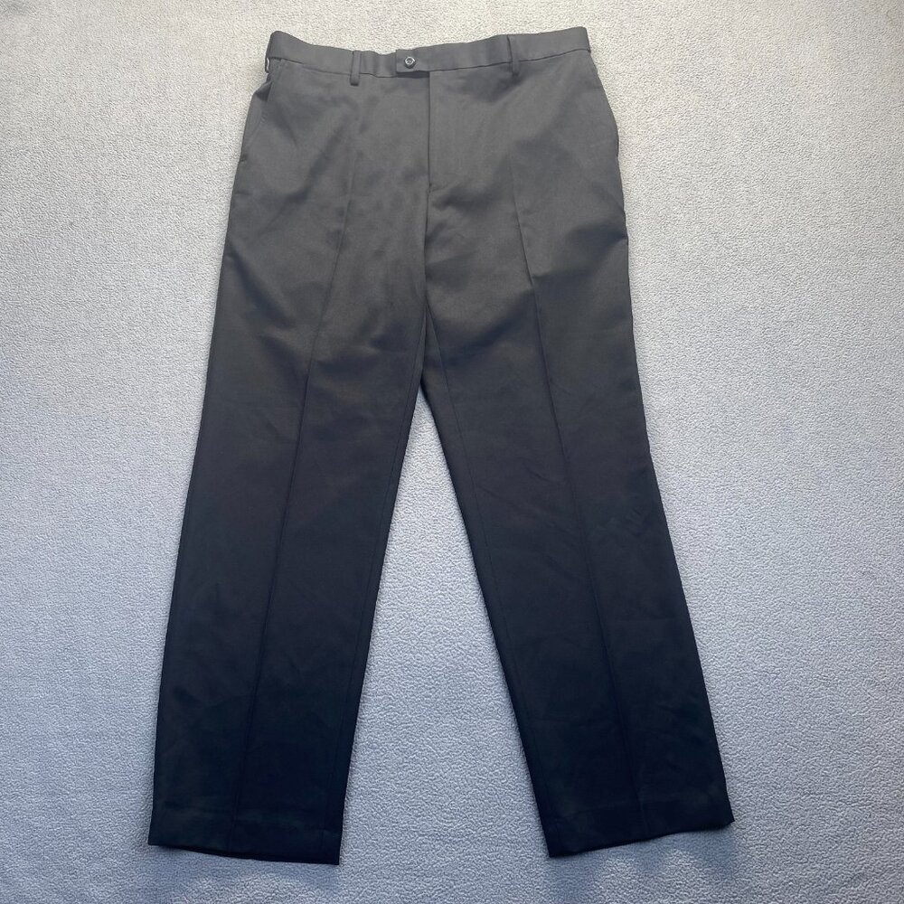 SADDLEBRED Dress Pants Mens Size 38X32 Comfort Waist Straight Fit Black  $62 NWT